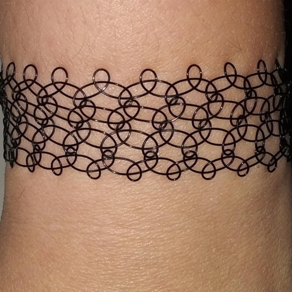 Bracelet, tattoo style bracelet,90s style bracelet